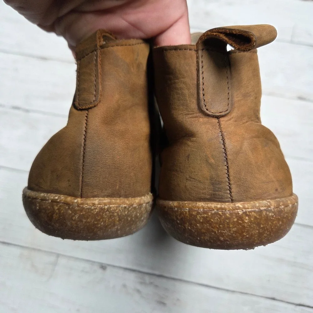 Bioline Italy Leather Chukka Boots Moc Toe Mens 42 Brown Distressed